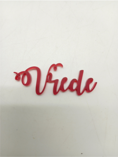 &quotvrede"-perspex-cutout